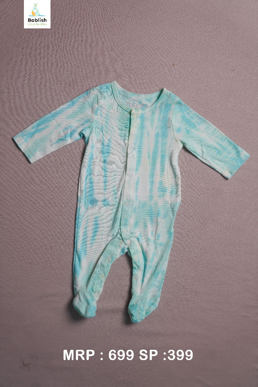 Juniors Textured Closed Feet Coverall with Long Sleeves