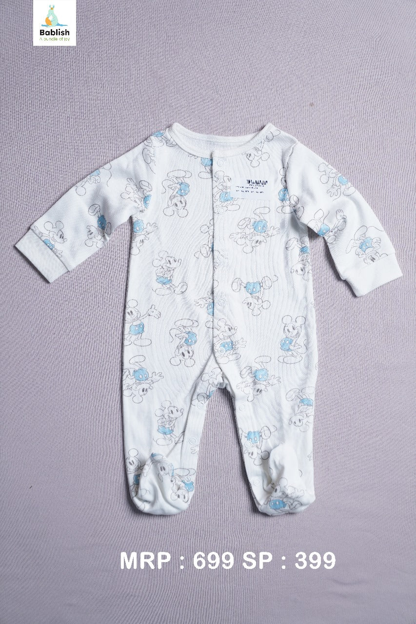 Infants Boys Zip-Up Sleepsuits